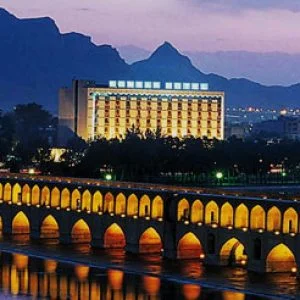 Isfahan Kowsar Hotel with bridge view