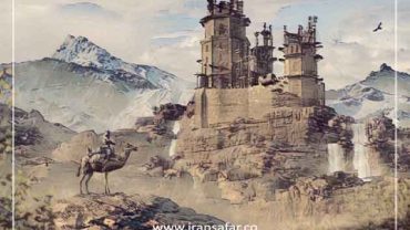 Alamut Castle of Assassins, imaginary illustration